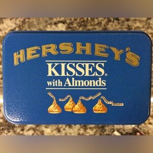 Vintage 1990 Hershey’s Kisses with Almonds Hometown Series Canister #6 Tin